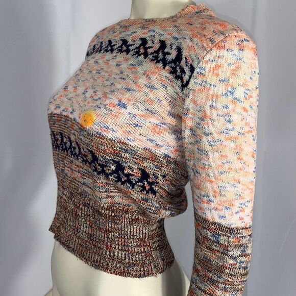 Vintage Exclusive Imports 60’s Novelty Mod Women’s Crew Neck Sweater Size Medium - Picture 10 of 16